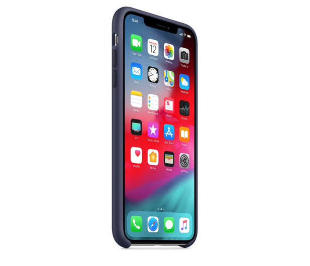 Etui Silicone Case do iPhone XS Max Midnight niebieskie - 449544 - zdjęcie 2